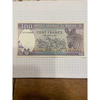 РУАНДА 100 ФРАНКОВ 1989-1101