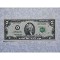 США 2 доллара 2003г.UNC (из пачки).
