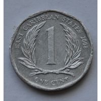 Восточные Карибы, 1 цент 2008 г.