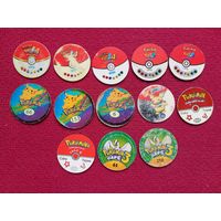 Фишки кепсы caps Pokemon покемон. Цена за все фишки.