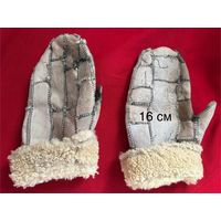 Рукавицы из натуральной овчины на объем руки 16 см