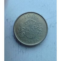 Испания 100 песет 1998 год номинал цифрами
