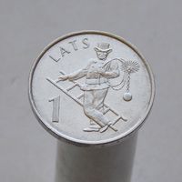 Латвия 1 лат 2008 Трубочист