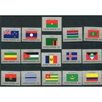 США. ООН Нью Йорк. Флаги стран членов ООН. Выпуск 1986
