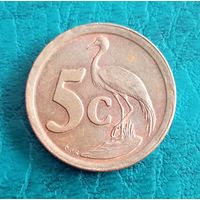 5 центов 1991 г ЮАР
