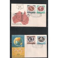 Польша-1956,(Мих.984-989,994)  ,  , Спорт, ОИ-1956,  4 КПД