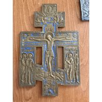 Крест 18-19 век,размер 15 на 23 см.эмаль.много других крестов
