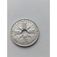 Британская Новая Гвинея 1 шиллинг 1945 год( серебро)