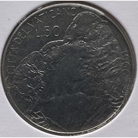 Ватикан 50 лир 1966 г. В холдере