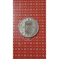 Великобритания 1 шиллинг 1953 коронационный герб 3 льва