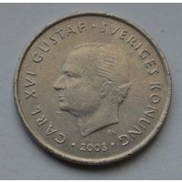 Швеция, 1 крона 2003 г.