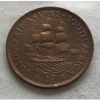 ЮАР 1 пенни 1952 Георг VI - последний год правления