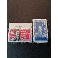 ГДР 1960 Полная серия марок "200 лет со дня рождения прусского военачальника времен Наполеона Августа Нейдхардт фон Гнейзенау" (чистые**) Mi.793-794 каталог 2.00 евро