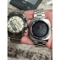 Какие то очень крупные часы,не проверялись,кнопки нажимаются,с рубля