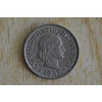 Швейцария 10 раппенов 1957