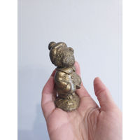 Лот С 1 РУБЛЯ! много лотов! Сувенирная фигурка Мишка "Паддингтон" (патина золото)