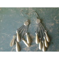 Серьги винтажные. Жар-птица. СССР.