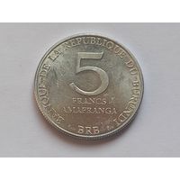 Бурунди 5 франков 1980 г.