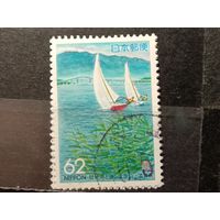 Япония, 1993. Парусники на озере