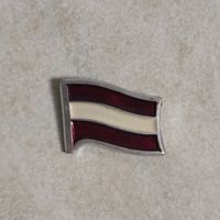 Значок. Флаг Латвии.