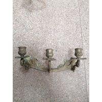 Бра на три свечи, подсвечник, старинный