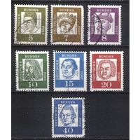 ГЕРМАНИЯ, ФРГ - 1961 [Mi. 347-355x]  Гашеная (DE04)