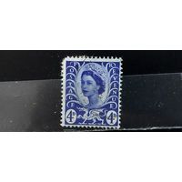 РАСПРОДАЖА. ВЕЛИКОБРИТАНИЯ 1958г. Регион Уэльс. Полная серия. Гаш.