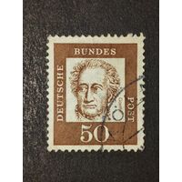 Германия 1961. Известные немцы. Иоганн Вольфганг фон Гете (1749-1832), поэт