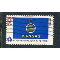 США. Флаг штата Канзас