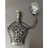 Антикварный флакон для духов. Российская империя. 25гр. Серебро. Состояние!