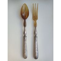 Набор для перемешивания салата Франция рукоять серебро с 1 рубля без МЦ!