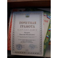 Лот почетных грамот РФ