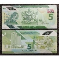 5 долларов Тринидад и Тобаго 2020 г. UNC (полимер)