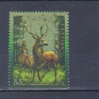 [2280] Латвия 2006. Фауна.Благородный олень. Гашеная марка.