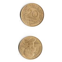 20 сантимов Франция 1963 год