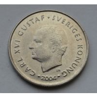Швеция, 1 крона 2004 г.
