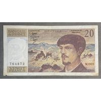 Банкнота Франции 20 франков 1980 год
