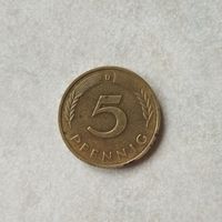 5 пфеннигов 1983 D Германия