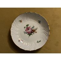 Тарелка Сухарница Цветы Ручная роспись KPM Berlin Германия