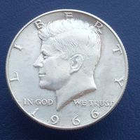 США 1/2 доллара 50 центов 1966