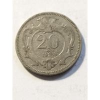 Австрия 20 геллер 1894