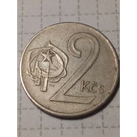 2 кроны Чехословакия 1974 год