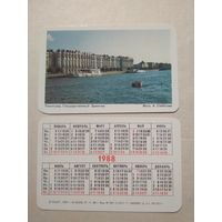 Карманный календарик. Ленинград. 1988 год