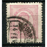 Португалия - 1882/1884 - Король Луиш I  25R - [Mi.63b] - 1 марка. Гашеная.  (Лот 18Jw)-T9P1