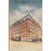 Винтажная открытка начала 1900-х, отель McLure, Wheeling WV США Америка чистая