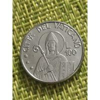 Ватикан 100 лир 1990 г