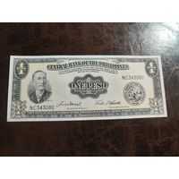 Филиппины 1 песо образца 1949 года AUNC p133f