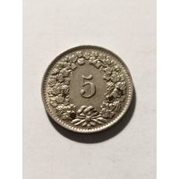 Швейцария 5 раппен 1948