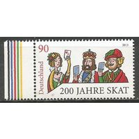 Германия. 200 лет немецкой карточной игры "Skat". 2014г. Mi#3030.