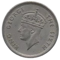 Федерированные Малайские Государства (Британская Малайя). 10 центов 1948.